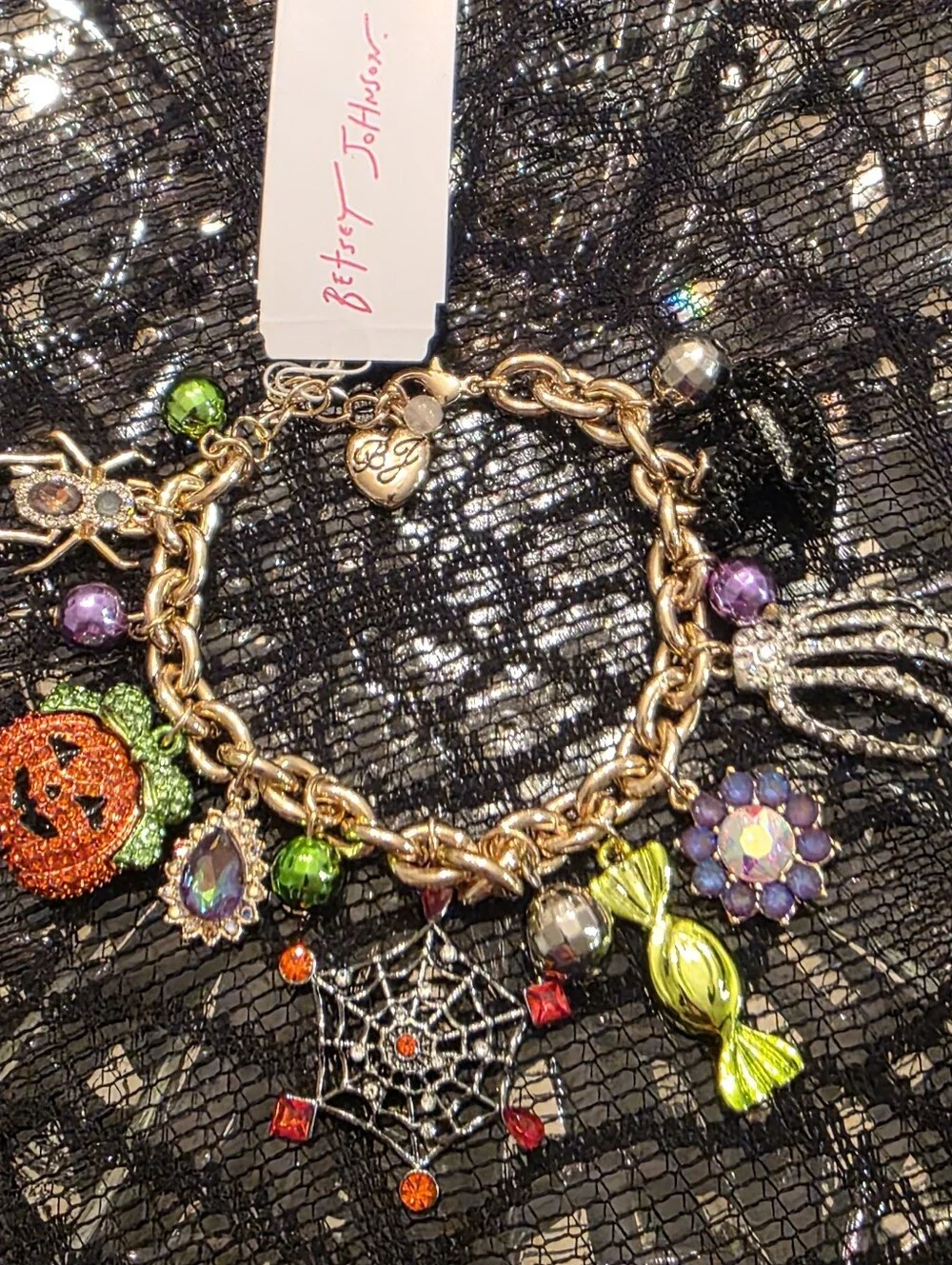 Betsey Johnson Scream Queen Halloween Charm Bracelet - NWT